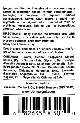 Veterinus Derma GeL® - Natural Spray 50mL - 1.7 fl.oz. (Twin-Pack of 2 x 50mL) - CAT Safe Non Toxic Contains: Freeze Dried Lavender extr. (no Essential Oil)