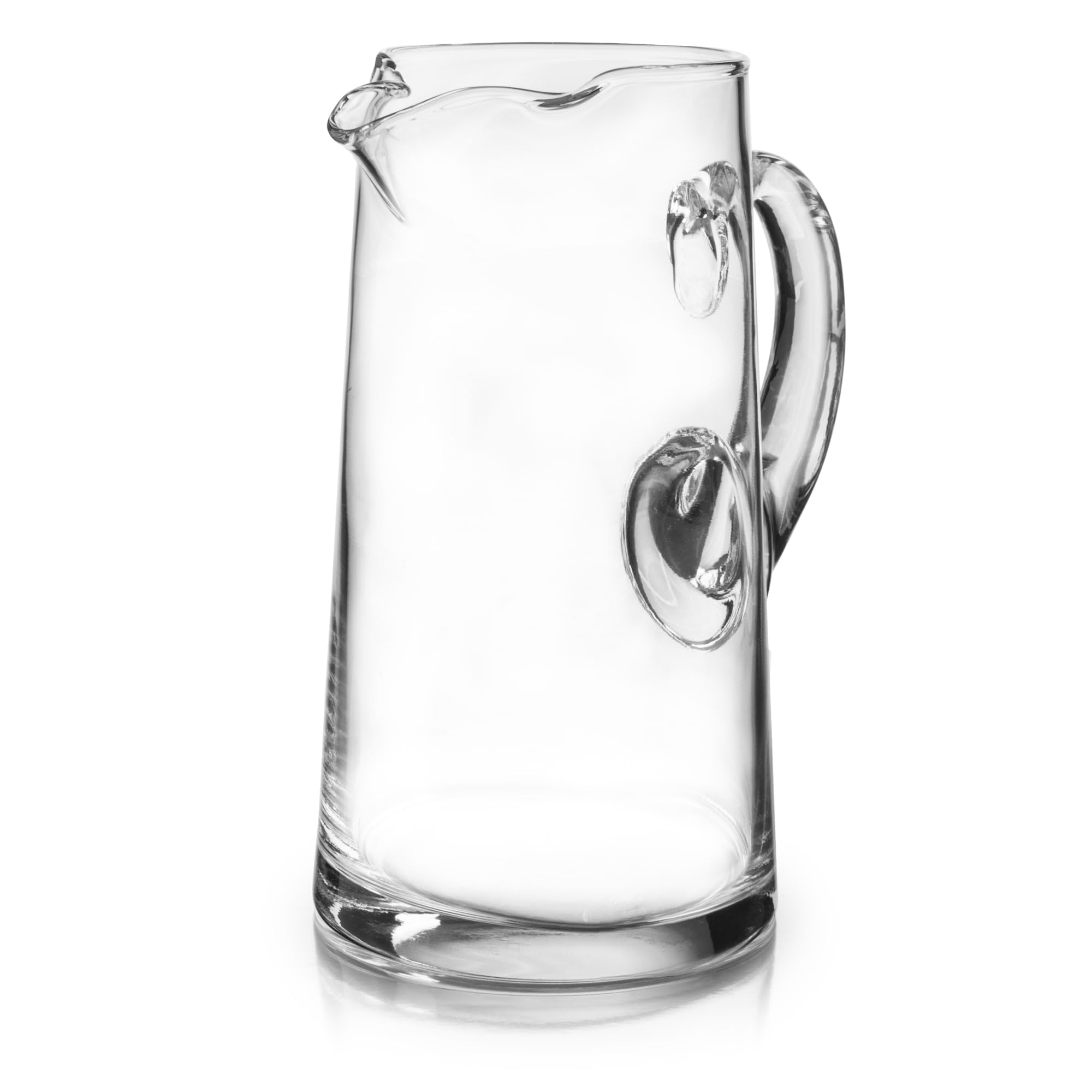 Libbey Cantina 90 Oz Tall Glass Pitcher, Hand-Blown Clear Glass Pitcher with Handle, Elegant Glass Serving Pitcher for Iced Tea, Lemonade, and More