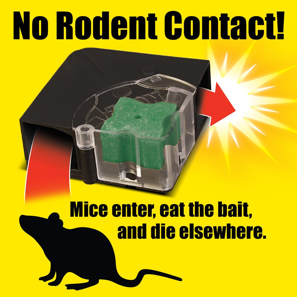 d-CON Rodenticide Rodent and Mouse Disposable Bait Station Corner Fit, 1 ct