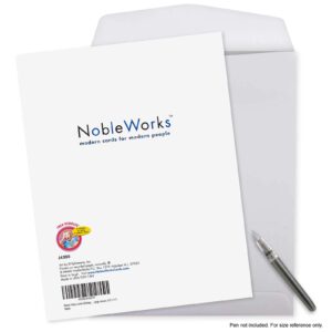 NobleWorks - Big Funny Birthday Greeting Card 8.5 x 11 Inch with Envelope (1 Pack) Large Jumbo Bday Moses' Bush J4300