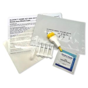 Eldoncard Blood Typing Kit, 3 Test Pack, Know Your Blood Type, Accurate Instant Home Testing, Determine A, O, B, Rhs-D Negative & Positive Groups