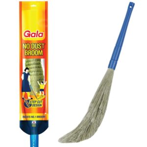 gala no dust broom for floor cleaning, broom stick for home floor cleaning, jhadu for home cleaning, made of washable fibers (pack of 1)