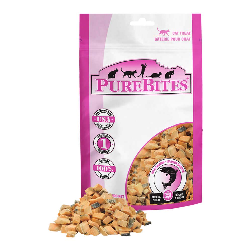 PureBites Salmon For Cats, 0.49Oz / 14G - Entry Size