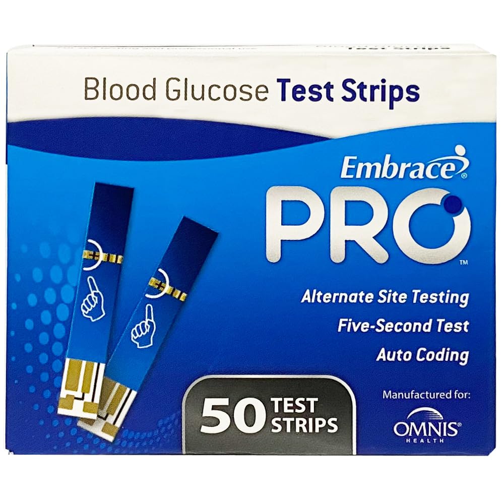 EmbracePRO Blood Glucose Test Strips 50ct Vial