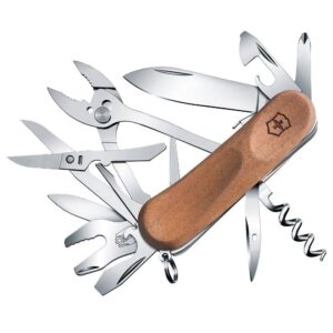 victorinox - victorinox evowood s557 - swiss army pocket knife - walnut 85 mm - 18 tools