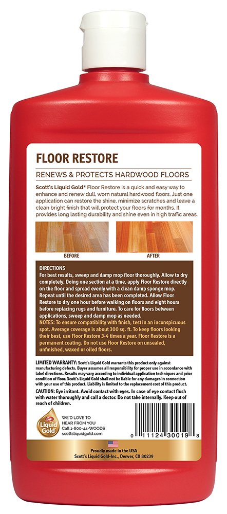 Scott's Liquid Gold Floor Restorer, Liquid, 24 oz, Mild, 24-Ounce, Model:30019