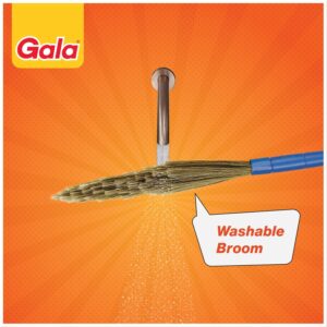 Gala No Dust Broom For Floor Cleaning, broom stick for home floor cleaning, Jhadu for home cleaning, Made of washable Fibers (Pack of 1)