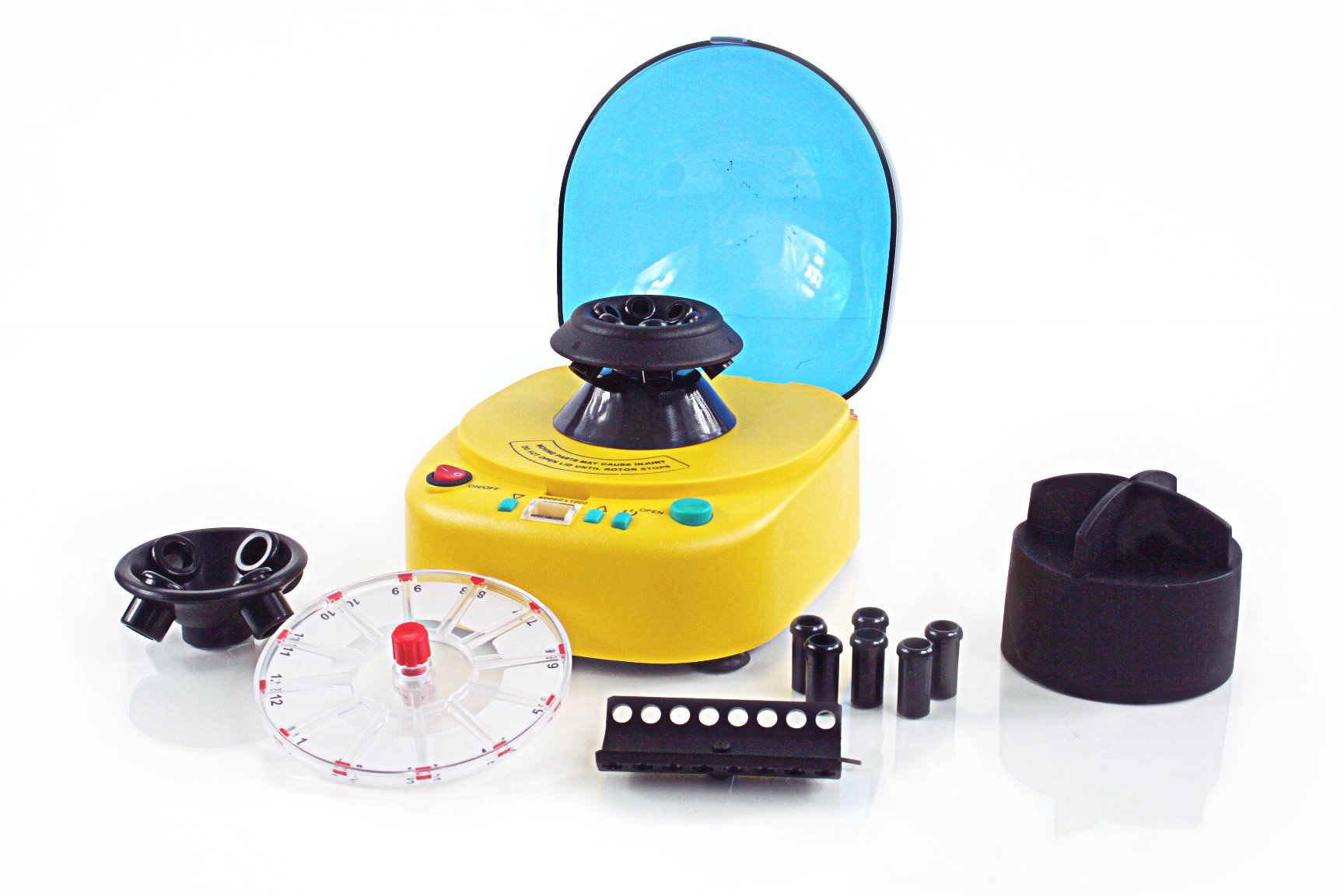 Bio Lion Centrifuge, XC-LED12K, Mini desk-top centrifuge, 12,000 rpm with 6,900 maximum RCF and 4 separate rotor options.