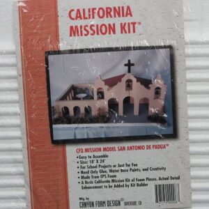 California Mission Model Kit San Antonio De Padua