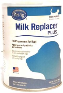 petag milk replacer plus food supplement for dogs 10.5 ounce powder for puppies newborn to 6 weeks