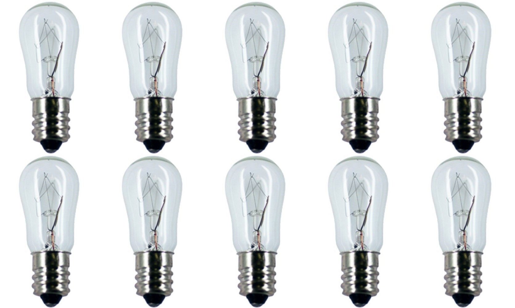 CEC Industries #6S6 130V Bulbs, 130 V, 6 W, E12 Base, S-6 Shape (Box of 10)