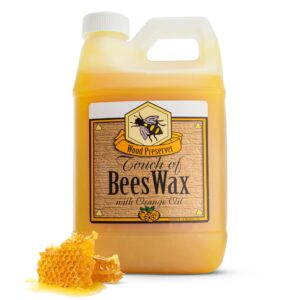 touch of beeswax wood furniture polish and conditioner with orange oil. feeds, waxes and preserves wood beautifully (64 oz)