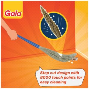 Gala No Dust Broom For Floor Cleaning, broom stick for home floor cleaning, Jhadu for home cleaning, Made of washable Fibers (Pack of 1)