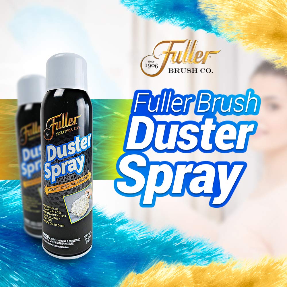 Fuller Brush Duster Spray – 15.5 oz Multi Surface Dust Removing Sprayer - Safe Household Cleaning For Floors, Furniture, Blinds & Car Interiors