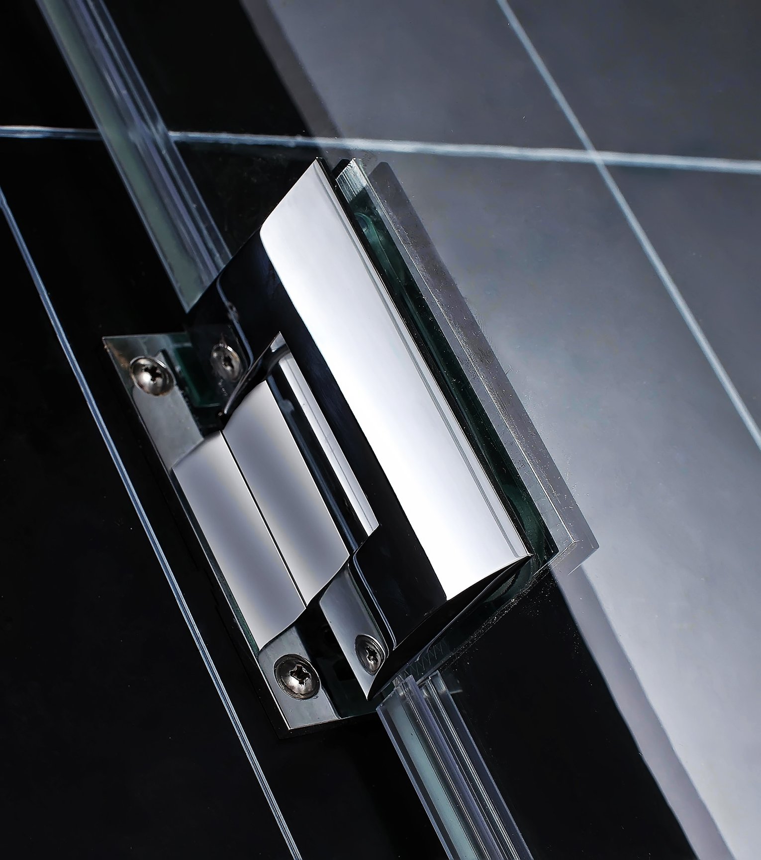 DreamLine Unidoor Plus 45 1/2 - 46 in. W x 72 in. H Frameless Hinged Shower Door in Chrome, SHDR-244557210-01