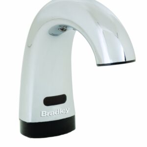 Bradley Emergency Fixtures 6315-000000 Lavatory Mounted Sensored Soap Dispenser, 27 oz. Capacity, 5-1/2" Spout