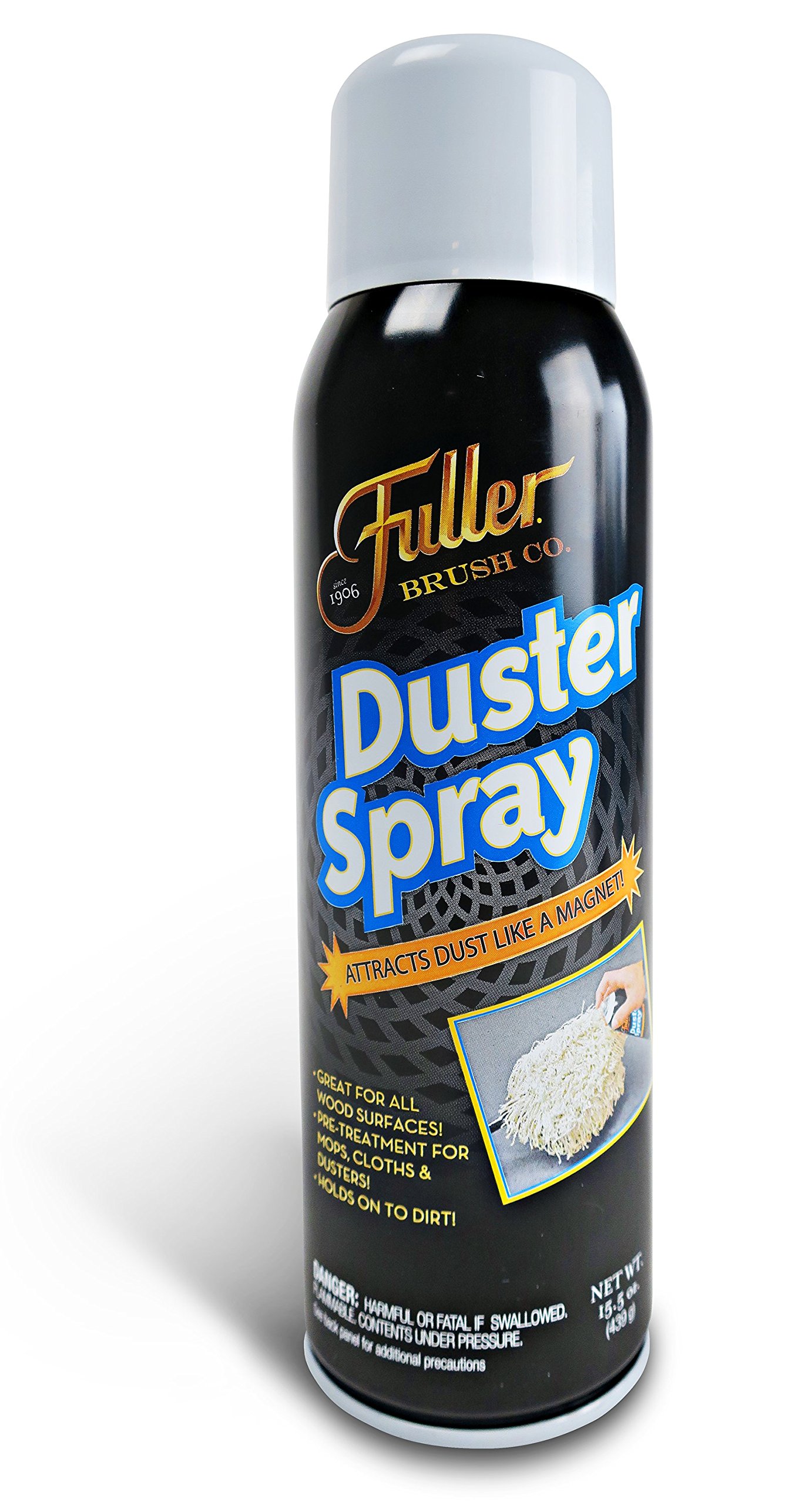 Fuller Brush Duster Spray – 15.5 oz Multi Surface Dust Removing Sprayer - Safe Household Cleaning For Floors, Furniture, Blinds & Car Interiors