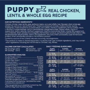 Canidae Pure Grain Free Dry Puppy Food, Real Chicken, Lentil & Whole Egg, 4 lbs.