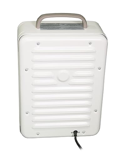 Comfort Glow EUH341 Milkhouse Style Electric Heater 5,200 Btu, White, Length: 7in, Width: 10.25in, Height: 15.5in