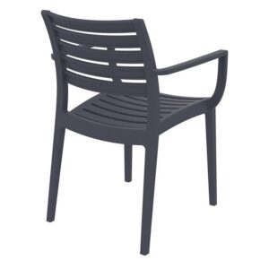 Compamia Artemis Outdoor Dining Arm Chair (Set of 2) - Dark Gray