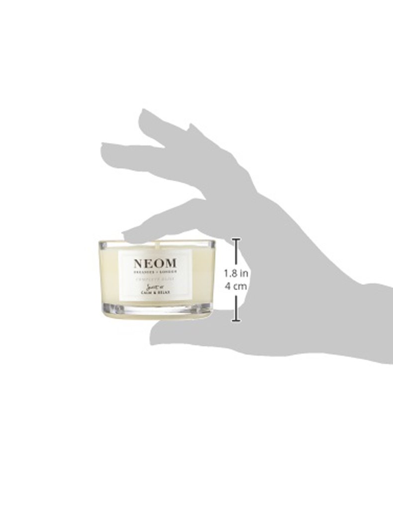 NEOM- Complete Bliss Scented Candle, Travel Size | Blush Rose, Lime & Black Pepper | Essential Oil Aromatherapy Candle | Scent to De-Stress