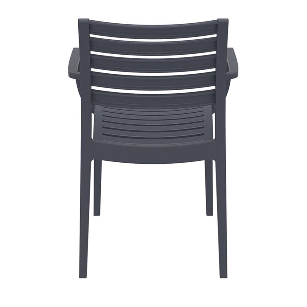 Compamia Artemis Outdoor Dining Arm Chair (Set of 2) - Dark Gray