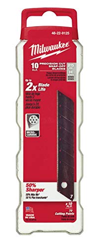 Milwaukee 48-22-9125 10-Piece Pro Snap Blade 25Mm