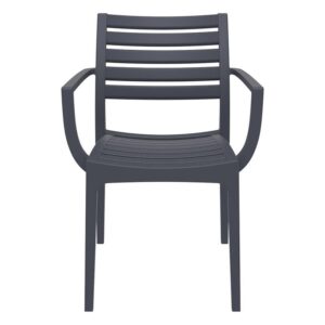 Compamia Artemis Outdoor Dining Arm Chair (Set of 2) - Dark Gray