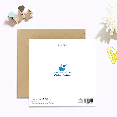 Wee Blue Coo Sphynx Cat Bald Birthday Art Sealed Greeting Card Plus Envelope Blank inside