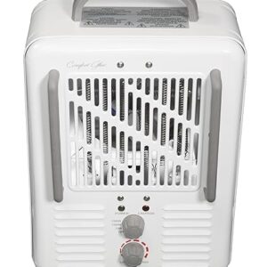 Comfort Glow EUH341 Milkhouse Style Electric Heater 5,200 Btu, White, Length: 7in, Width: 10.25in, Height: 15.5in