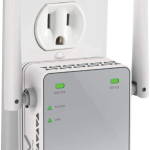 NETGEAR Wi-Fi Range Extender EX2700 - Coverage Up to 800 Sq Ft and 10 devices with N300 Wireless Signal Booster & Repeater (Up to 300Mbps Speed), and Compact Wall Plug Design