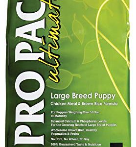 Pro Pac Ultimates Large Breed Puppy Chicken Meal And Brown Rice Dry Dog Food, 28 Lb.