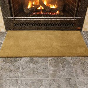 Minuteman International Sienna Solid Wool Hearth Rug, Rectangular