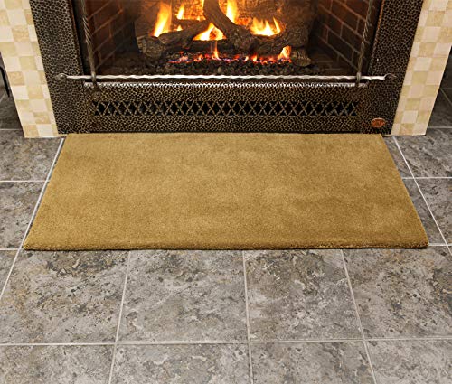 Minuteman International Sienna Solid Wool Hearth Rug, Rectangular