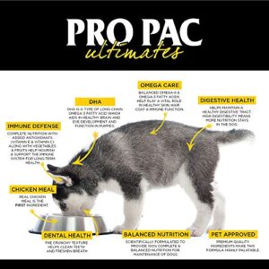 Pro Pac Ultimates Large Breed Puppy Chicken Meal And Brown Rice Dry Dog Food, 28 Lb.