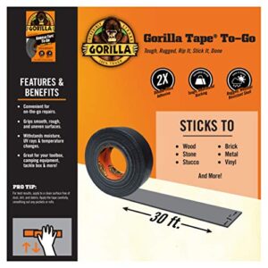 Gorilla Glue Gorilla Tape to-Go Travel Size Roll