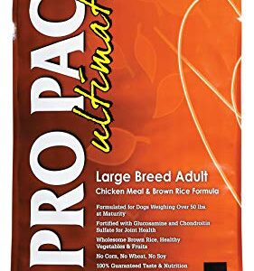 Pro Pac Ultimates Large Breed Adult Chicken Meal And Brown Rice Dry Dog Food, 28 Lb.