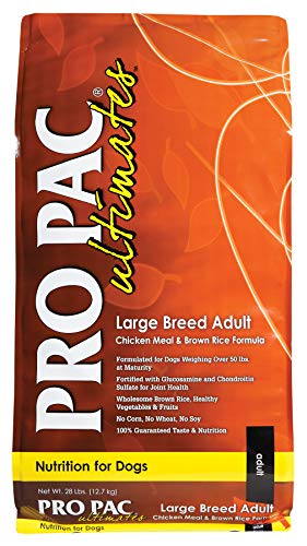 Pro Pac Ultimates Large Breed Adult Chicken Meal And Brown Rice Dry Dog Food, 28 Lb.