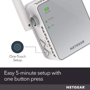 NETGEAR Wi-Fi Range Extender EX2700 - Coverage Up to 800 Sq Ft and 10 devices with N300 Wireless Signal Booster & Repeater (Up to 300Mbps Speed), and Compact Wall Plug Design