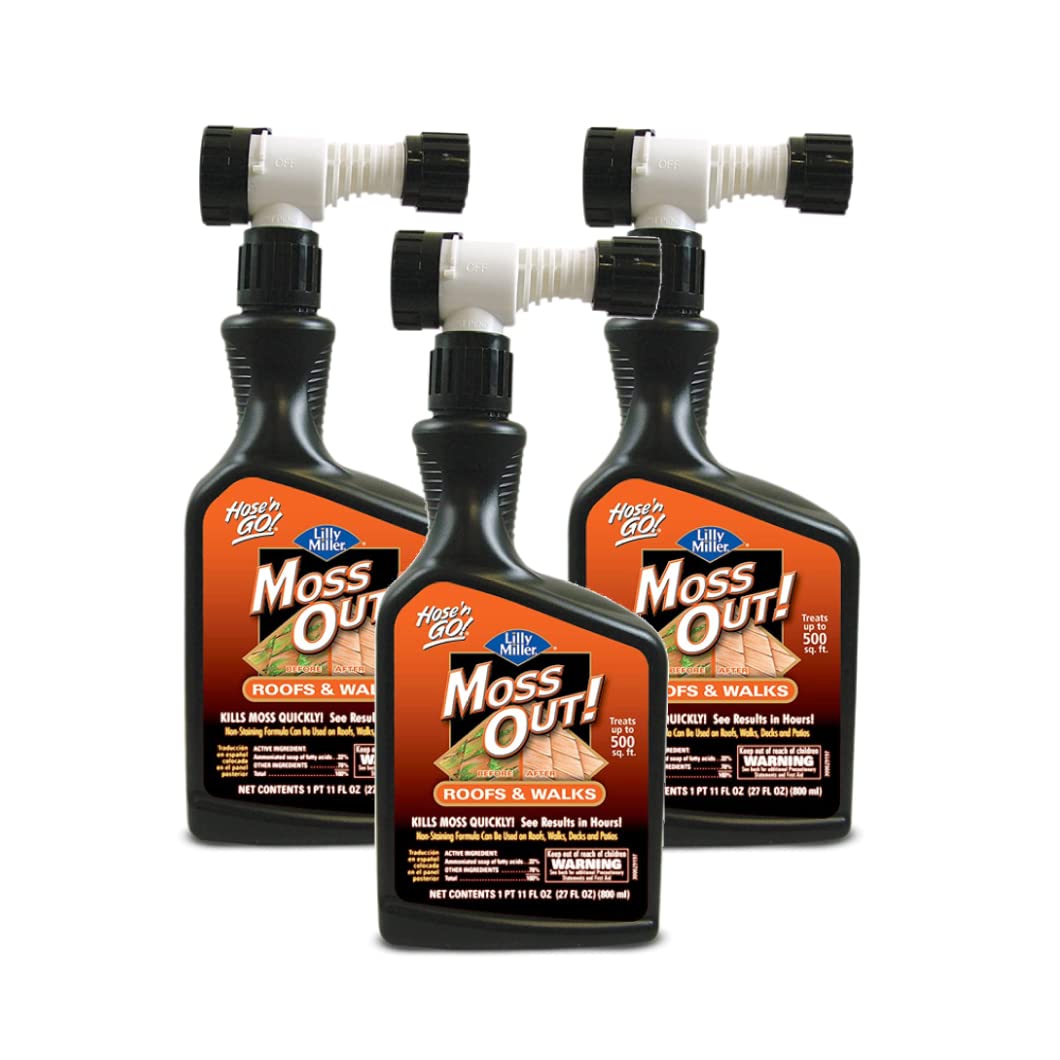 Lilly Miller 100503872 Moss Out Roofs Walks Ready To Spray 27-Oz (Pack of 3)