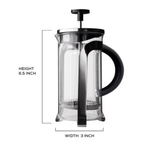 aerolatte French Press Coffee Maker, Brews 3 Servings, 12 Ounce