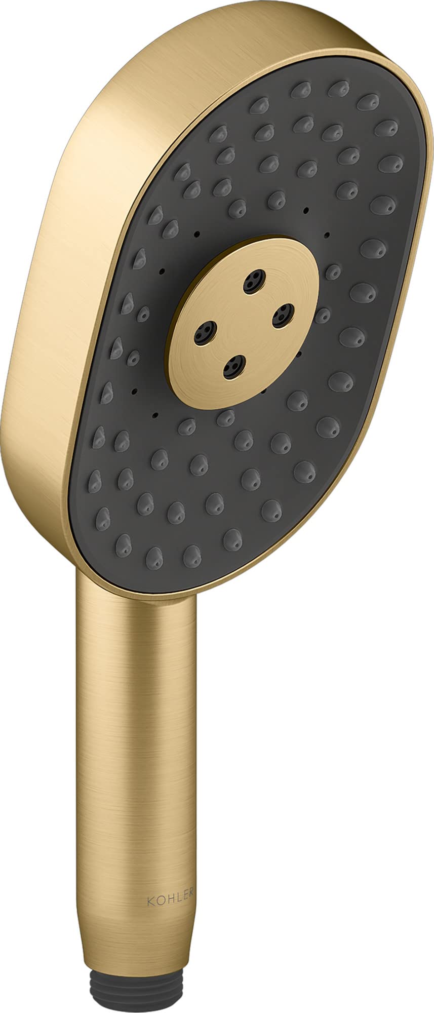 KOHLER 26284-G-2MB Statement Oblong MULTIFUNCTION HAND SHOWER, Maximum Spray Performance& 3 Spray Experiences, Vibrant Brushed Moderne Brass, 1.75 GPM