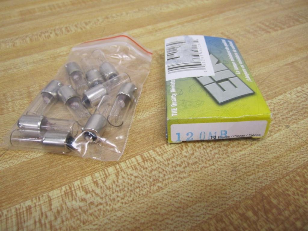 10 PACK Eiko - 120MB Miniature Light BulbsF