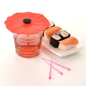 Charles Viancin Poppy Drink Cover Set/2