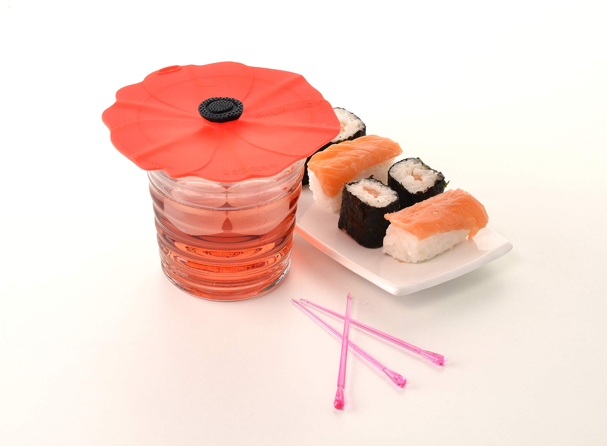 Charles Viancin Poppy Drink Cover Set/2