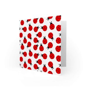 Wee Blue Coo Ladybug Birthday Card - Spotty Ladybird