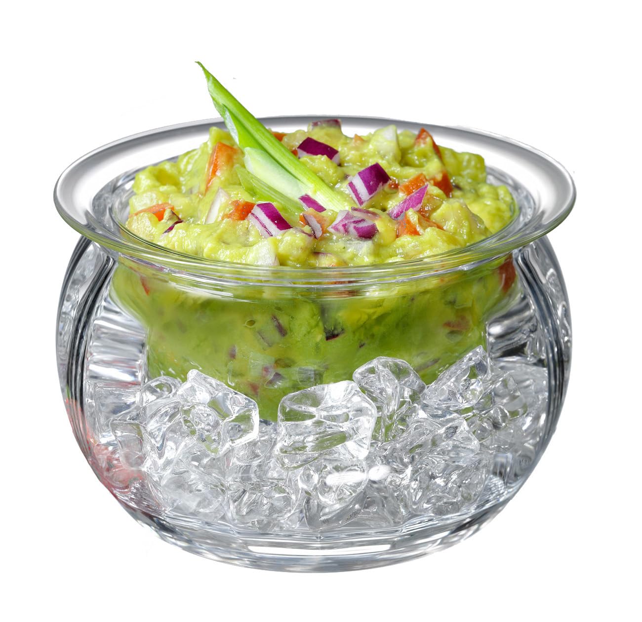 Prodyne Dips on Ice Acrylic Dip Bowl, 16 oz., clear