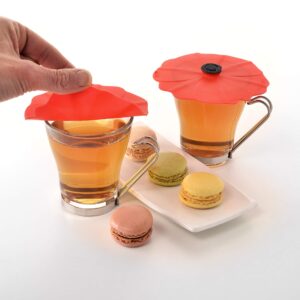 Charles Viancin Poppy Drink Cover Set/2