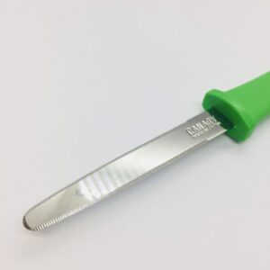 CANARY Cardboard Cutter Dan Chan, Safety Box Cutter Box Opener Tool, Safe Serrated Japanese Stainless Steel Blade, Green, Made in JAPAN