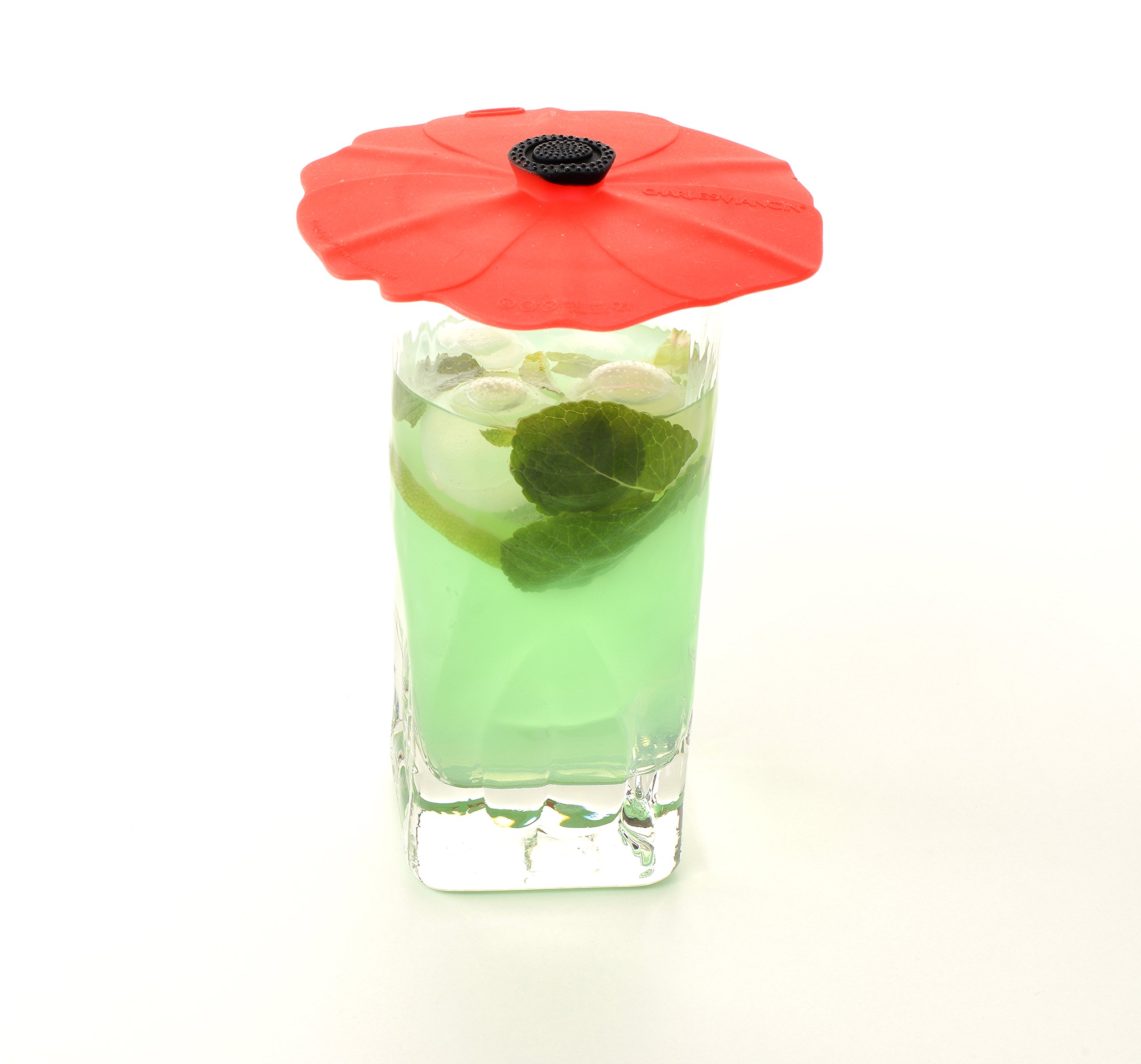 Charles Viancin Poppy Drink Cover Set/2